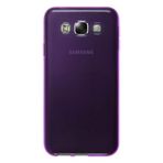 Fitcase Samsung Galaxy E5 E500 Soft Şeffaf Pembe Silikon Cep Telefonu Kılıfı