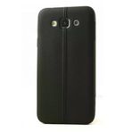 Fitcase Samsung Galaxy E7 E700 Ultra İnce Dikişli TPU Siyah Arka Kapak