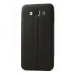 Fitcase Samsung Galaxy E7 E700 Ultra İnce Dikişli TPU Siyah Arka Kapak