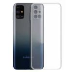 Fitcase Samsung Galaxy M51 Kamera Korumalı Silikon Şeffaf Arka Kapak Kılıf