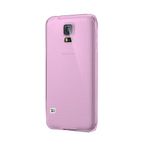 Fitcase Samsung Galaxy S5 G900 Soft Şeffaf Pembe Silikon Cep Telefonu Kılıfı