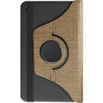 Fitcase Samsung Galaxy Tab A7 T500/T505/T507 Kılıf Fabric 360 Derece Döner Standlı Gold