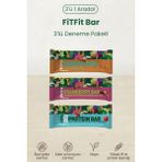 Fitfit Meyve & Kuruyemiş Bar 3’lü Deneme Paketi | Hurma Bar – Protein Bar – Cranberry Bar | Doğal & Ilave Şekersiz - 3 Adet
