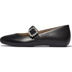 Fitflop Bayan Delicato Crystal-Buckle Leather Mary Jane ayakkabı, Siyah, 37 EU Schmal