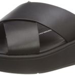 Fitflop Kadın F-Mode Flatform Kama Sandalet, Siyah, 40 EU