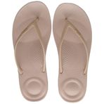 Fitflop Kadın Iqushion parmak arası terlik, sağlam parmak arası terlik, Bej, 36 EU
