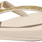 Fitflop Kadın Iqushion Sparkle Parmak Arası Terlik, Taş Beji, 38 EU, Taş Bej, 38 EU