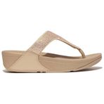 Fitflop Kadın Lulu Ayarlanabilir Deri Toe-Post Sandalet Parmak Arası Terlik, Bej (Latte Bei, 39 EU