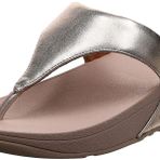 Fitflop Kadın Lulu Toe Post-Leather sandalet, kahverengi Pembe Size: 38 EU