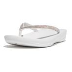 Fitflop Kadın Sparkle Classic Iqushion ergonomik sandalet, Urban White, 40 EU