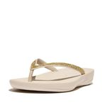 Fitflop Kadın Sparkle Classic Iqushion Ombre Parmak Arası Terlik, Taş Bej, 40 EU