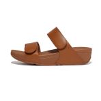 FitFlop Lulu ayarlanabilir deri kadın sandaleti, Açık kahverengi, 36 EU