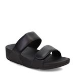 Fitflop Lulu ayarlanabilir deri kaydırıcı kadın sandaleti, Siyah, 36 EU