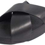 Fitflop Lulu Cross Slide-deri kadın sandaleti Siyah Size: 41 EU