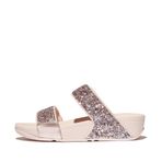 Fitflop Lulu Multi-Tonal Glitter Slides kadın sandaleti, gül, 36 EU