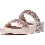 Fitflop Lulu Multi-Tonal Glitter Slides kadın sandaleti, gül, 40 EU