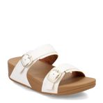 FitFlop Lulu Urban White Ayarlanabilir Deri Kaydıraklı Kama Kadın Sandalet