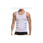 Fitform Erkek Atlet Korse Ultra Göğüs Toplayıcı Jinekorse Göbek Toparlayıcı Dik Duruş Korse - Beyaz - XL