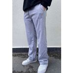 FİTGO Erkek Baggy 3 İplik Düz Paça Bol Kesim İçi Polarlı Rahat Eşofman Altı