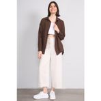 Fithit 7837 Bayan Geniş Paça Keten Pantolon Natural
