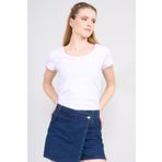 FİTHİT Çetinkaya Fithit 8469 Bisiklet Yaka 30/1 Compact Penye Süprem T-shirt Beyaz