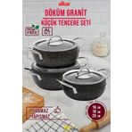 FİTHOME 3'lü Küçük Boy Güveç Derin Tencere Seti 16-18-20 CM
