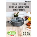 FİTHOME Ezme Granit Yanmaz Yapışmaz Ağır Pilav Tenceresi El Yakmayan Kulplar