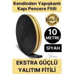 #Fitil Premium Kapı Pencere Soğuk Toz Sızdırmaz İzolasyon Fitili Kendinden Yapışkanlı Isı Yalıtım 2X5=10 Mt