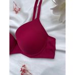 Fitilli Basic Destekli Push Up Sütyen - 85B - Bordo