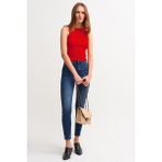 Fitilli Halter Yaka Örme ATLET-LAV10003 - Kırmızı - S