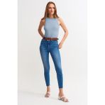Fitilli Halter Yaka Örme ATLET-LAV10003 - Mavi - S
