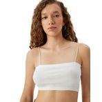 Fitilli İp Askılı Slim Fit Crop Kadın Atlet
