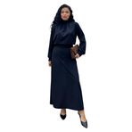 Fitilli Kadife A Kesim Etek (Siyah, L-XL)