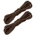 Fitilli Yuvarlak Bot Bağcığı, Dayanıklı Sağlam Bağcık, Ayakkabı Bağcığı Bağı İpi, 1 Çift (Kahve, 120)