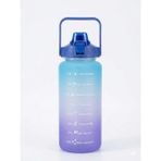 Fitmart 2 Lt Motivasyonel Sporcu Su Matarası Su Şişesi Bpa Free - Lacivert - Mor
