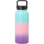 Fitmart Paslanmaz Çelik Vakumlu Termos Küçük 950ML - Mavi-Pembe-Mor - Mor - Mavi