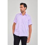 Fitmens Erkek Klasik Kısa Kol Oxford Hediye Kutulu Gömlek - Lila FS-001200