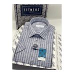 Fitmens Klasik Kısa Kol Yaka Alttan Düğmeli Hediye Kutulu Erkek Gömlek FS-004564 - Lacivert