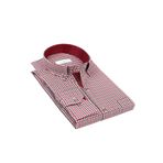 Fitmens Klasik Uzun Kol King Kareli Hediye Kutulu Erkek Gömlek - Bordo FS-001258