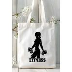 Fitness Baskılı Bez Çanta Kişiye Özel Model 13
