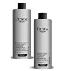 Fitness Professional Gri Beyaz Platin Sarı Saçlar 2x750 ml Silver Mor Şampuan