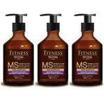 Fitness Professional Gri Beyaz ve Platin 3x500 ml Mor Şampuan