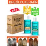 Fitness Professional Keratin Saç Düzleştirme ve Tuzsuz Şampuan Seti 2×100 ml – Uzun Süre Kalıcı Pürüzsüzlük