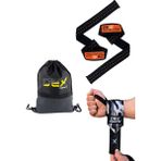 Fitness Sporcu Bilekliği Wrist Wraps Dark Kamuflaj + Ağırlık Kaldırma Kayışı Lifting Straps Turuncu + Sackpack 3'lü Paket