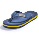 FITORY Erkek Parmak Arası Terlik Sörf Parmak Arası Spor Sandalet Plaj/Havuz Terliği Beden 40-47 Mavi Size: 45 EU