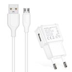 Fitplus Bianca Seri Şarj Aleti Ve Micro Usb Kablo Set 2.1a Ft-801 Beyaz