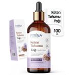 Fıtrina Soğuk Sıkım Keten Tohumu Yağı 100 mL Damlalıklı Cam Şişe Doğal Bitkisel Yağ