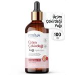 Fıtrina Soğuk Sıkım Üzüm Çekirdeği Yağı 100 mL Damlalıklı Cam Şişe Doğal Bitkisel Yağ