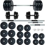 Fitset 105 kg Kombo Halter Seti ve Dambıl Seti Ağırlık Fitness Seti