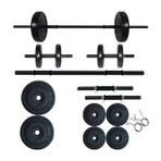 Fitset 25 kg Kombo Halter Seti ve Dambıl Seti Ağırlık Fitness Seti